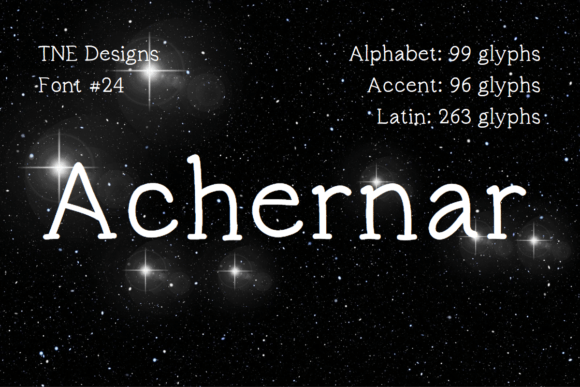 Achernar: Quirky Serif Font for Crafters