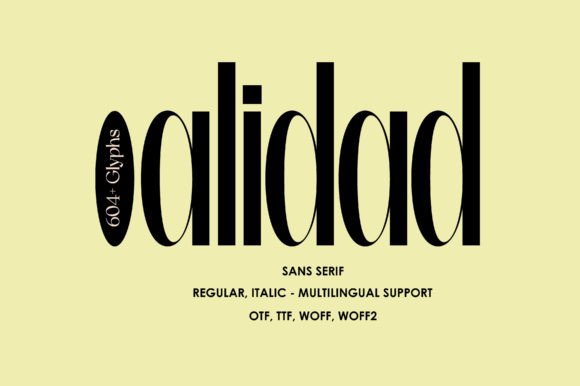 Alidad: A Modern Typeface for Elegant Design