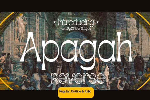 Apagah Reverse: A Stylish Serif Font