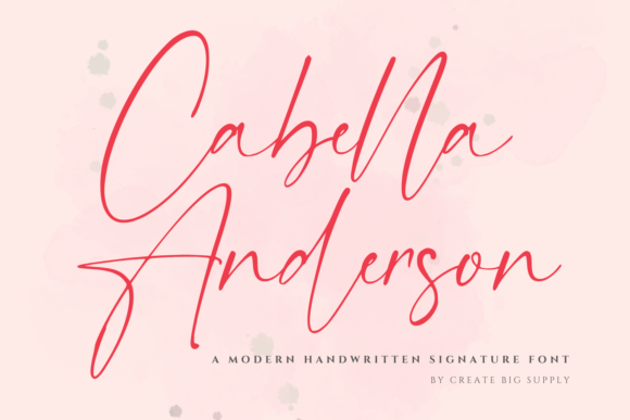 Cabella Anderson: A Font for Elegant Design