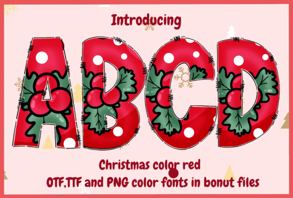 Christmas Color Red Font