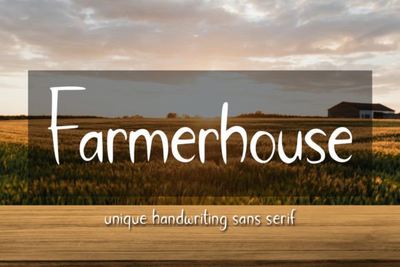 Farmerhouse Font for Creative Projects