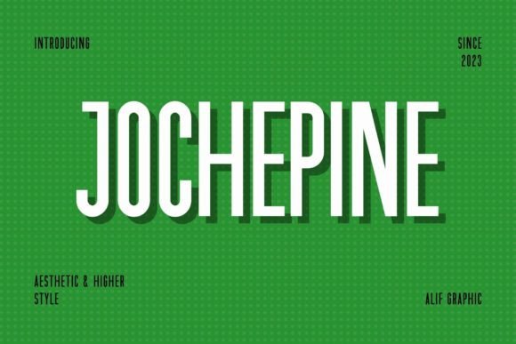 Jochepine: A Bold Sans Serif for Real Projects