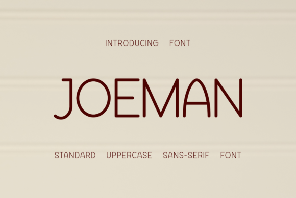 Joeman: A Modern Sans Serif for Elegant Design
