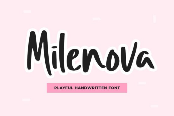 Milenova: A Handwritten Font for Elegant Web Design
