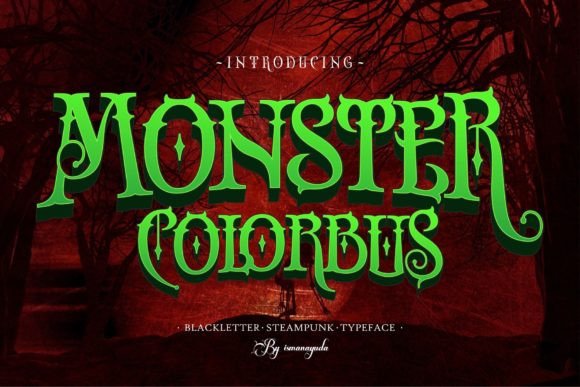 Monster Colorbus Font for Web Design