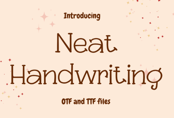 Neat Handwriting Font