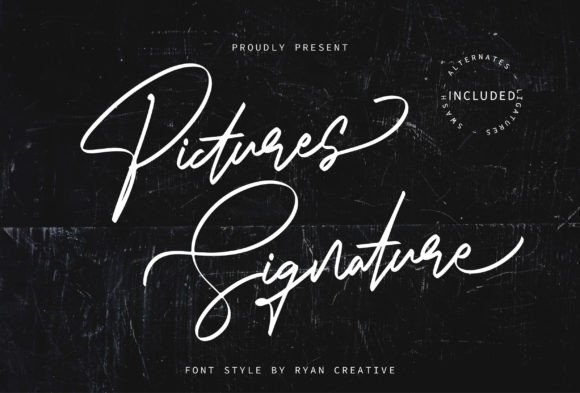 Pictures Signature is a typeface that feels like a personal note slipped into a digital space. As a web designer, I often find myself searching for fonts that add character without sacrificing clarity. When I first tested Pictures Signature in a hero section of a boutique online store, it immediately stood out. The font’s steep, curved strokes give it a signature-like quality—like a handwritten message that feels both intimate and intentional.