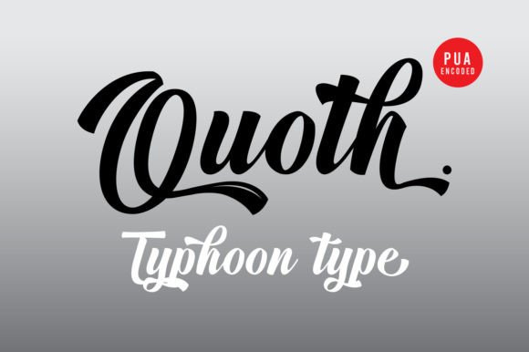 Quoth: A Font That Speaks Volumes