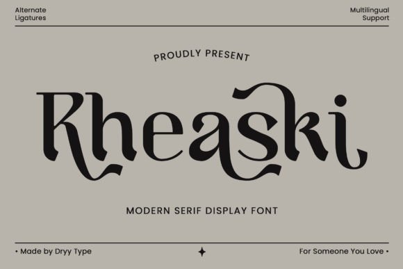 Rheaski: A Beautiful Serif Font for Your Brand