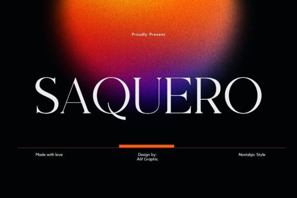 Saquero Font: Elegant Serif for Business