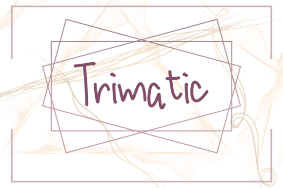 Trimatic: A Script Font for Creative Campaigns