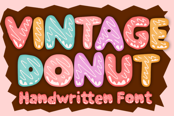 Vintage Donut Font for Creative Projects