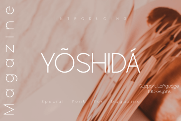 Yoshida Magazine: A Font for Editorial Elegance